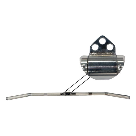 Aluminum Lat Pull Down Bar | Perfect Lat Pull Down Attachment for Home Gym | Revolving Attachment | Light Weight for Easy Change | inches