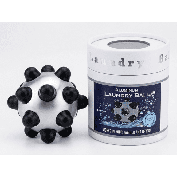 Aluminum Laundry Ball for Washer & Dryer with Storage Case | One ALB. Fewer Laundry Products. More Savings!
