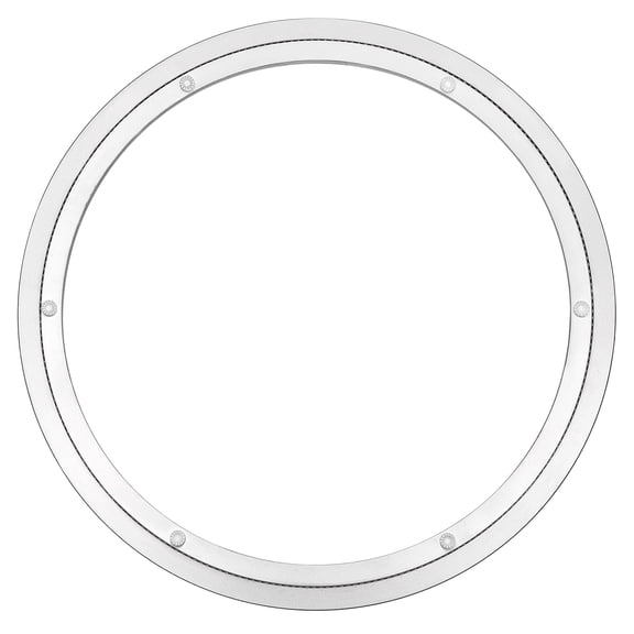 Aluminum Lazy Susan Bearing Metal Rotating Turntable Bearings Swivel Plate 14 Inch for Dining-Table Silver