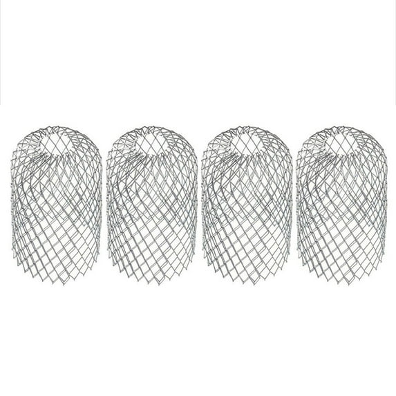 Aluminum Leaf Drains Blockage Colanders Strainer Drain Net Cover Roof Gutter Guard Filters 4PCS