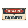 thumbnail image 1 of Aluminum License Plate - Beware of Nanny, 1 of 1