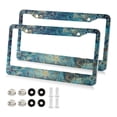 thumbnail image 1 of Aluminum License Plate Frame 2 Pack Car Exterior Accessory Car Tag Holder for Front Rear Plates Cars Decor Beautiful Glowing Deer, 1 of 7