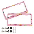 thumbnail image 1 of Aluminum License Plate Frame 2 Pack Car Exterior Accessory Car Tag Holder for Front Rear Plates Cars Decor Candy, 1 of 6