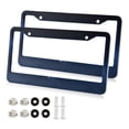 thumbnail image 1 of Aluminum License Plate Frame 2 Pack Car Exterior Accessory Car Tag Holder for Front Rear Plates Cars Decor Starry Sky Background with Stars, 1 of 7