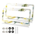 thumbnail image 1 of Aluminum License Plate Frame 2 Pack Car Exterior Accessory Car Tag Holder for Front Rear Plates Cars Decor Watercolor Lemon, 1 of 7