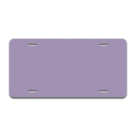 Aluminum License Plate - Solid Lavender