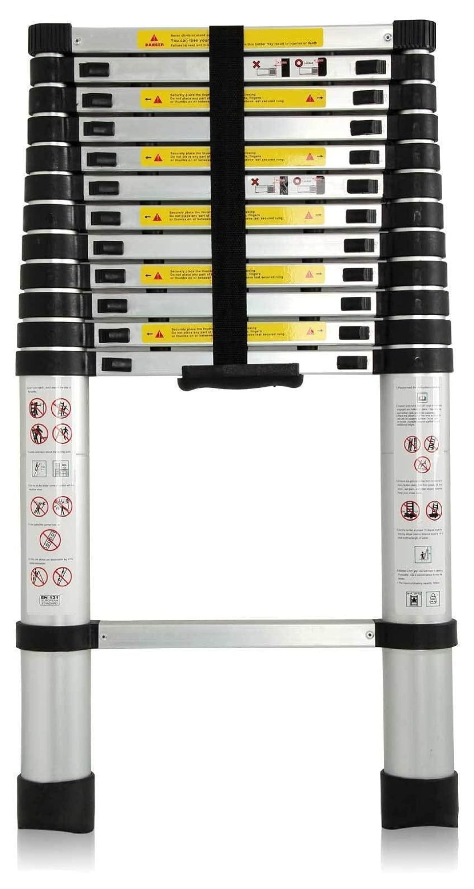 Aluminum Lightweight Telescopic Ladder (12.5 Ft Telescope) EN131