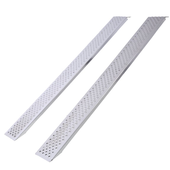 Aluminum Loading Ramps 2PCS, 78"L x 8.5"W Lightweight ATV Ramps, 880LBS/PR Capacity, Portable Ramps for Pickup Trucks Motorcycle Dirt Bike Quad Lawn Mower Snow Blower Golf Cart