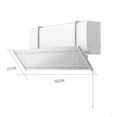 Aluminum Louvers Air Windshield AntiDirect Blowing Air Deflector
