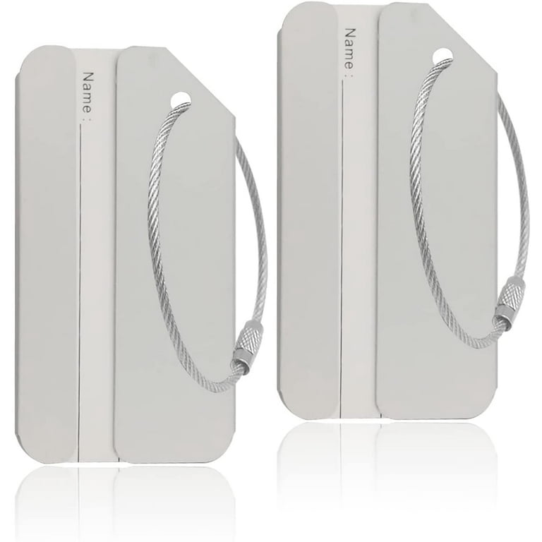 Aluminum luggage tags on sale