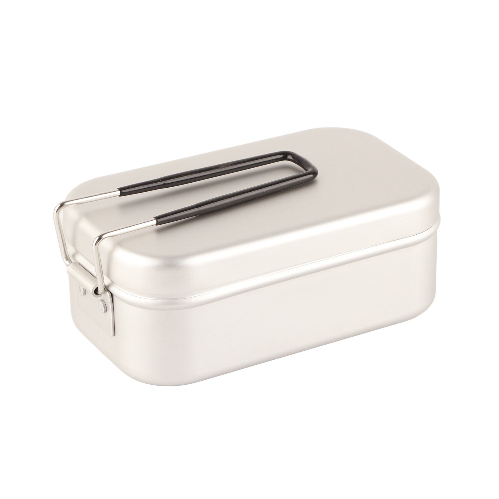 Aluminum Lunch Box Folding Handle Portable Stainless Steel Light Weight
