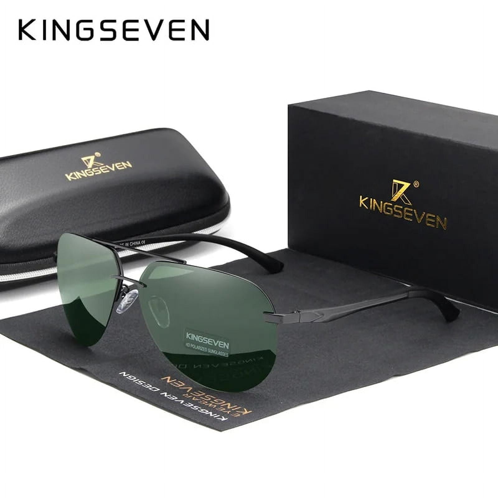 Aluminum Magnesium Polarized Rimless Lens Sunglasses For Men High ...