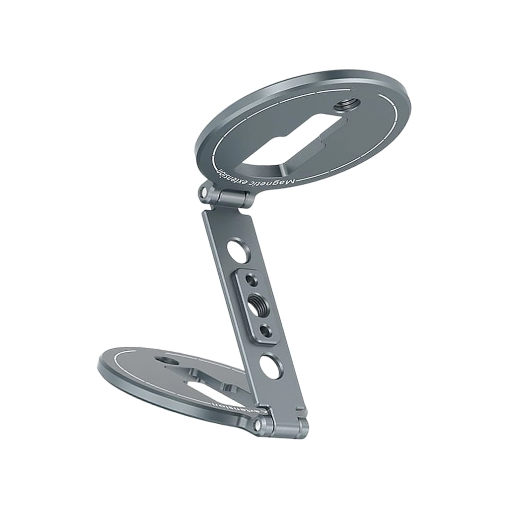 Aluminum Magnetic Phone Stand Collapsible Design Double Circle 1/4 Screw for Phone