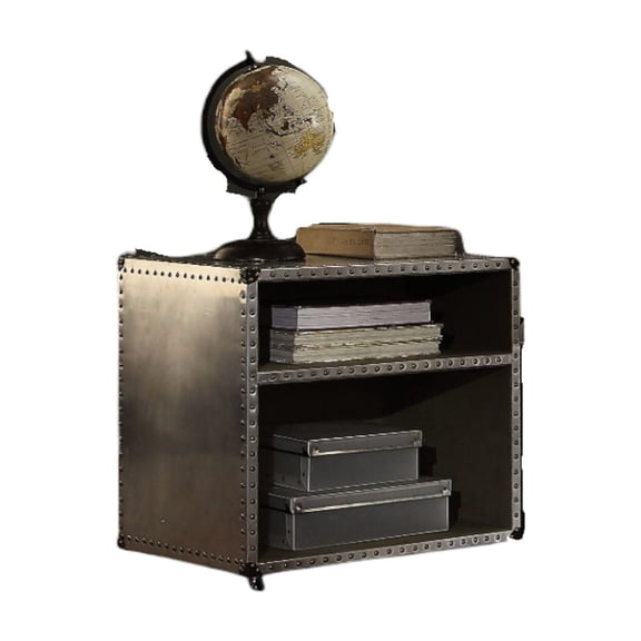 Aluminum Material - Power Dock Provision - Bedside Nightstand - Easy - to - Move Casters