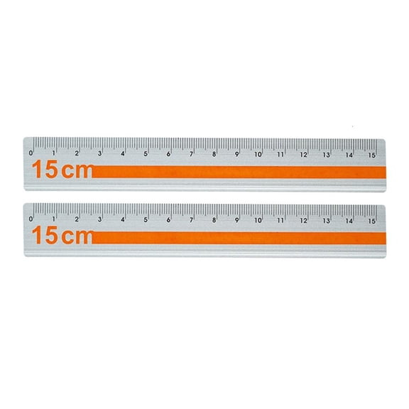 Aluminum Measuring Tool Easy to read Marking Straight Ruler Ideal For Students