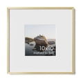 thumbnail image 1 of Aluminum Metal and Glass Single Picture Frame 10x10, 1 of 7