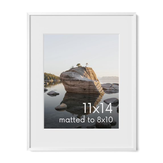 Aluminum Metal and Glass Single Picture Frame 11x14