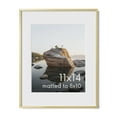 thumbnail image 1 of Aluminum Metal and Glass Single Picture Frame 11x14, 1 of 7