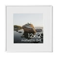 thumbnail image 1 of Aluminum Metal and Glass Single Picture Frame 12x12, 1 of 7
