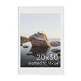 thumbnail image 1 of Aluminum Metal and Glass Single Picture Frame 20x30, 1 of 7