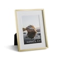 thumbnail image 1 of Aluminum Metal and Glass Single Picture Frame 6x8, 1 of 7