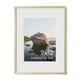 thumbnail image 1 of Aluminum Metal and Glass Single Picture Frame 9x12, 1 of 7