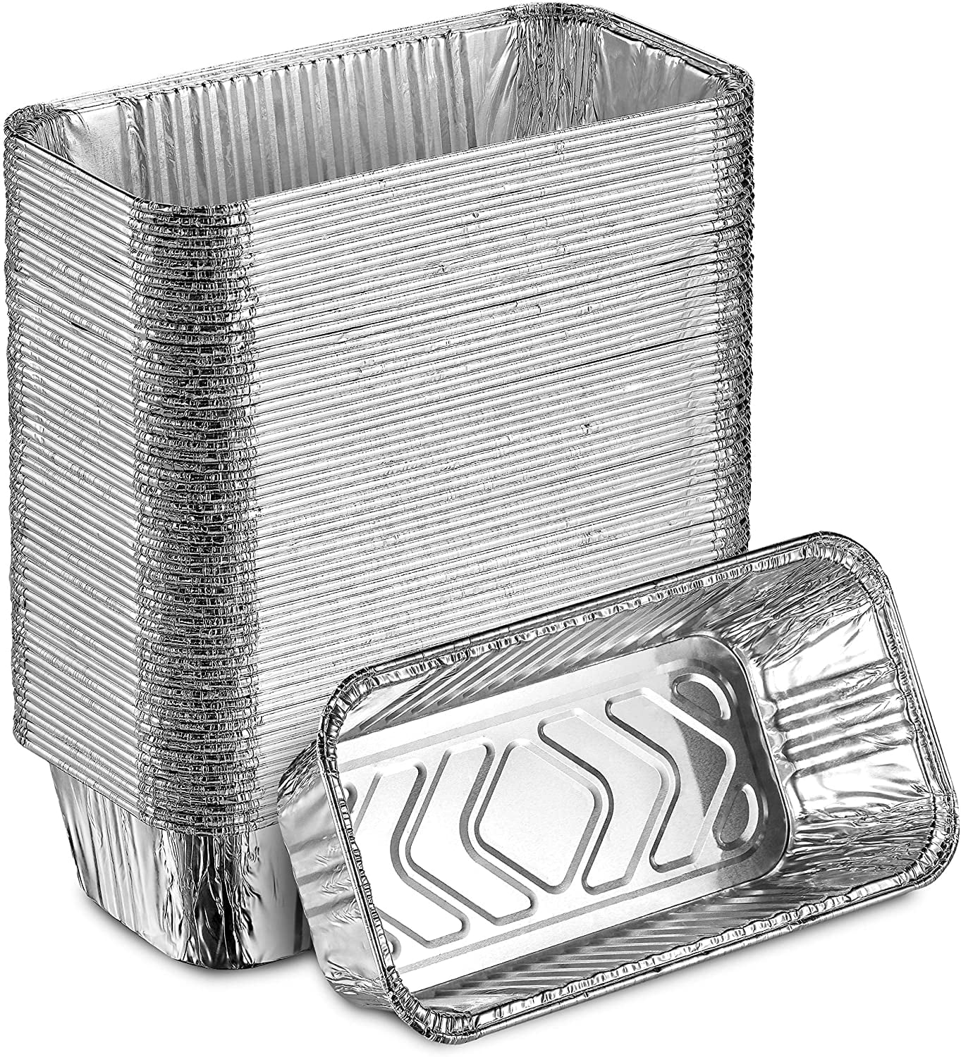 Aluminum Mini Disposable Loaf Pans | Deep Half Size 6 x 3.5" Extra ...