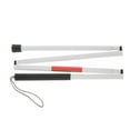 thumbnail image 1 of Aluminum Mobility Folding white Cane for Impaired and People with, 1 of 7