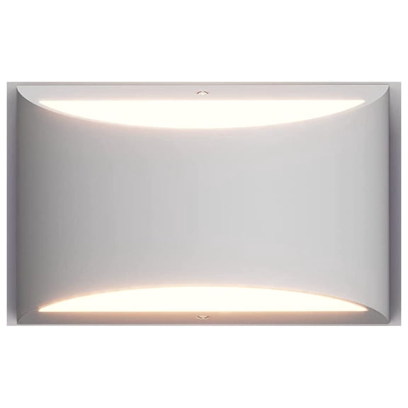 Aluminum Modern Indoor LED Wall Sconce Interior Wall Lights 1 Pack Hardwired Up and Down Wall Mount Light for Living Room Bedroom Hallway Corridor Warm White 3000K(with G9 Bulbs)