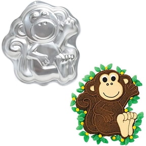 Aluminum Monkey Shaped Cake Pan Baking Pans Tins Cake Decorating Mould Birthday Halloween Christmas Party Bakeware