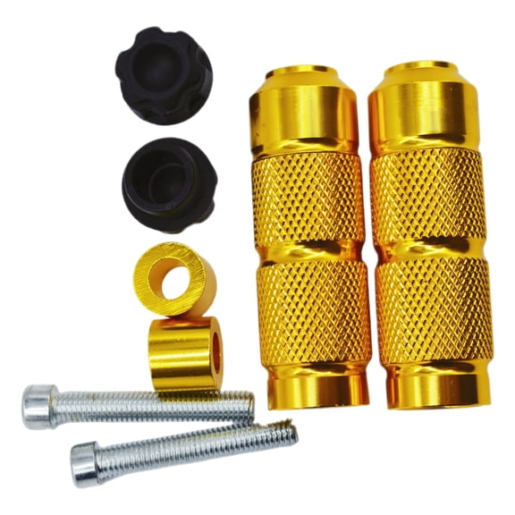 Aluminum Motorcycle Footpegs Rearset Foot Rest Peg Pedal with Nonslip Surfaces