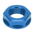 Aluminum Motorcycle Rear Wheel Axle Nut M22x1.5 Blue for Kawasaki KX125