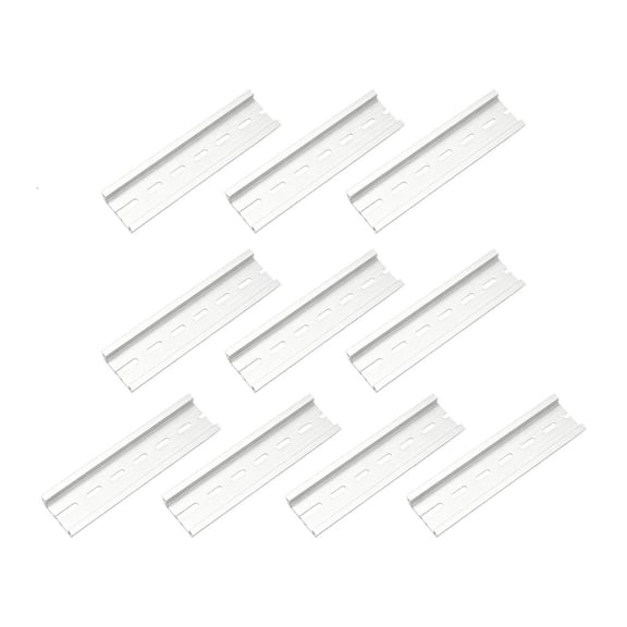 Aluminum Mounting Bar Automation Cabinet DIN Rail for Electrical Parts Support, Instrument Cabinet Use, 10 Piece