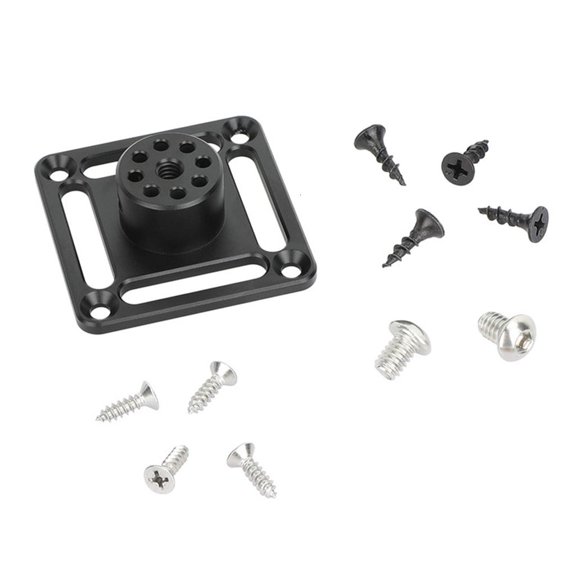 Aluminum Mounting Base Plate With 1/4 Thread For Camera Light Stand Ceiling Wall Installation Easy Setup