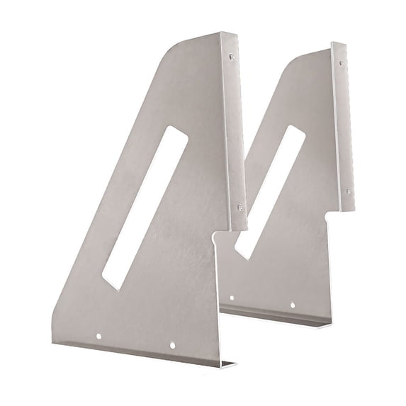 Aluminum Mounting Brackets for Flatbed and Stepdeck Trailer Toolbox - 18" x 24" Weld-on, Weather Resistant Underbody Truck Tool Box Mounting Kit - 1 Pair