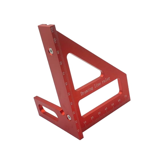 Aluminum Multi-Position Measuring Tool with Secure Grip for Carpentry and Construction