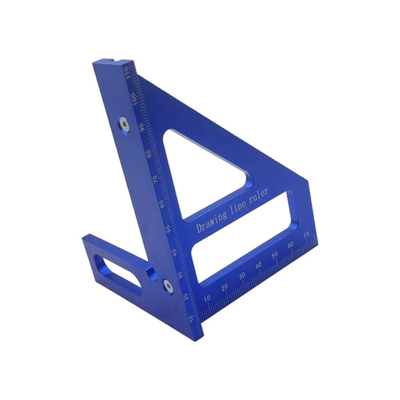 Aluminum Multi-Position Measuring Tool with Secure Grip for Carpentry and Construction