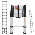thumbnail image 1 of Aluminum Multi-Purpose Telescoping Ladder 16.4ft Extension Folding Ladder, 330lbs Max Load, Portable Collapsible Ladder for Home Office RV Roof, Adjustable Height, EN131 Certificated, 1 of 9