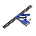 thumbnail image 1 of Aluminum Multiple Function Combination Square with Positioning Holes Accuracy Measuring Tool 300mm for Woodworking, 1 of 1
