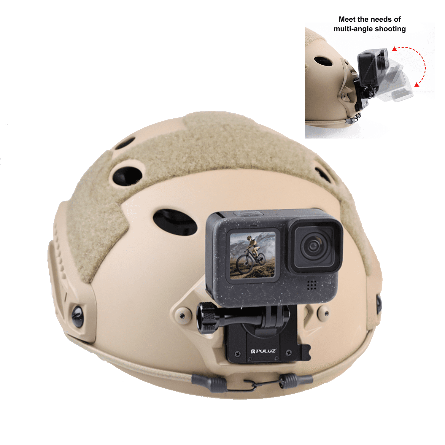 Helmet Gopro Max Vr Aluminum NVG Helmet Mount Compatible With