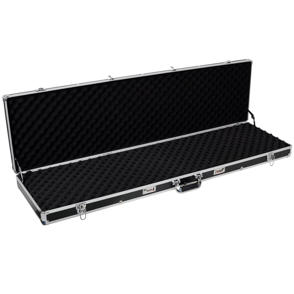 , Aluminum New Framed Locking Pistol HandGun Lock Box Hard Storage Carry Case Black, Black ,Abs ,