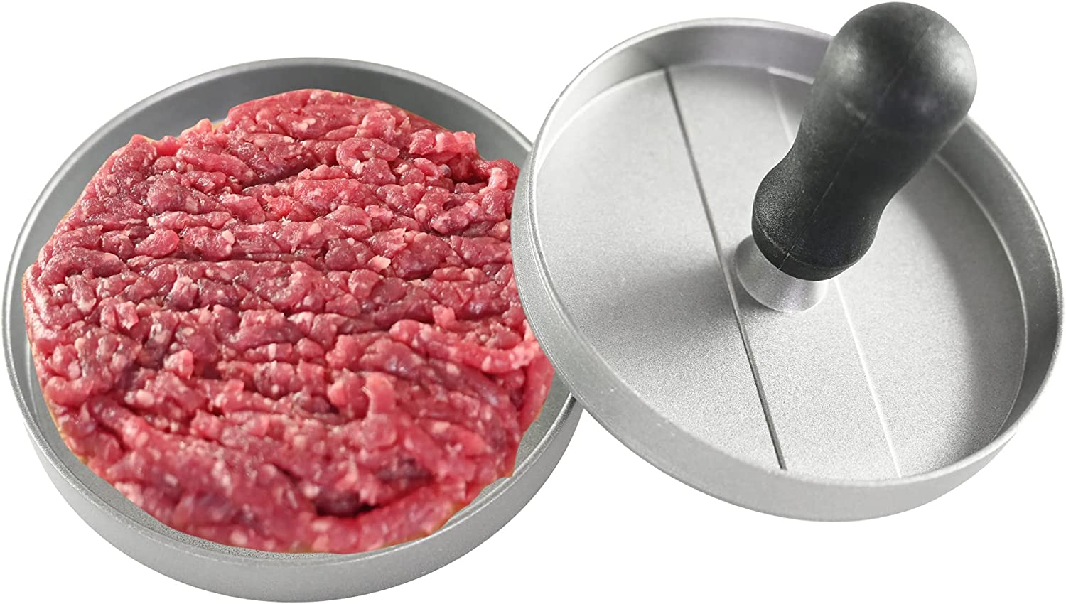 Aluminum NonStick Burger Press Perfect Patty Maker for Burgers or