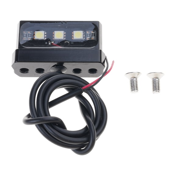 Aluminum Number Plate Lamp Replacement Motorcycle LED License Plate Light Rear Tail License Plate Light Lamp Waterproof