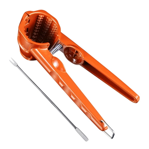 Aluminum Nut Cracker Double Opening Design Nonslip Handle Easy Operations Walnuts Pecan Plier Clip For Home Kitchens