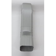 Aluminum Offset Downspout Elbow 2x3 A, Pearl Grey