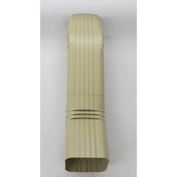 Aluminum Offset Downspout Elbow (3x4 A, ANTIQUE IVORY)