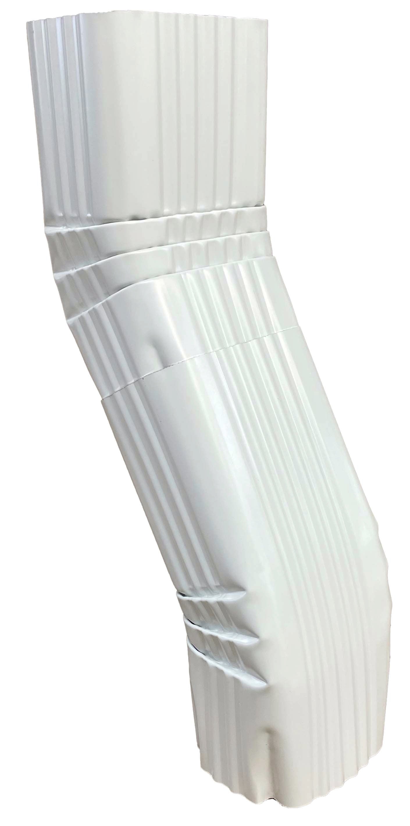 Aluminum Offset Downspout Elbow (3x4 A, LOW GLOSS WHITE)
