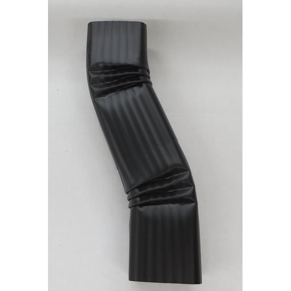 Aluminum Offset Downspout Elbow (3x4 B, BLACK)