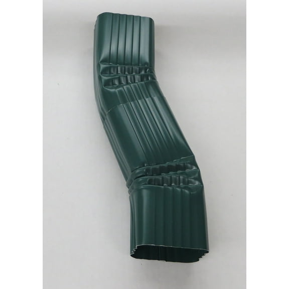 Aluminum Offset Downspout Elbow (3x4 B, GRECIAN GREEN)
