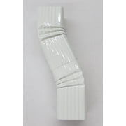 Aluminum Offset Downspout Elbow 3x4 B, HG Wht